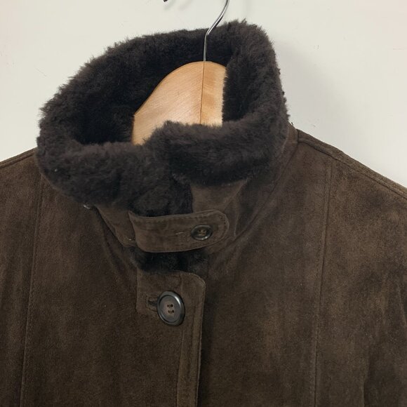 Vintage Braemar Sheepskin Jacket Coat Leather Suede - Picture 6 of 12